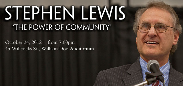 Stephen Lewis "The Power of Community"